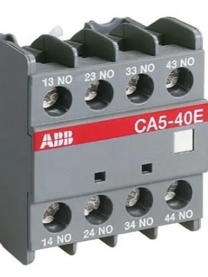 Abb Ca5 Contatct Block - Color: Black