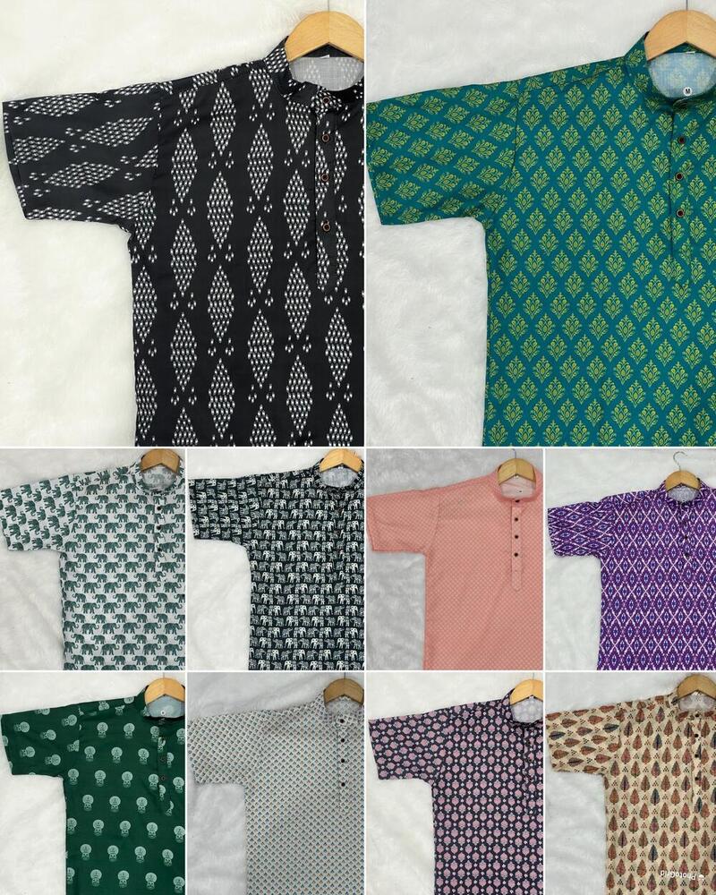 Mans Cotton Short Kurta