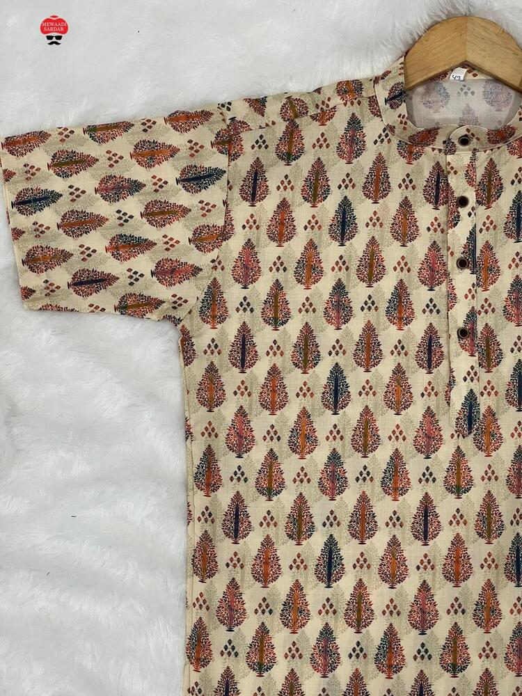 Mans Cotton Short Kurta