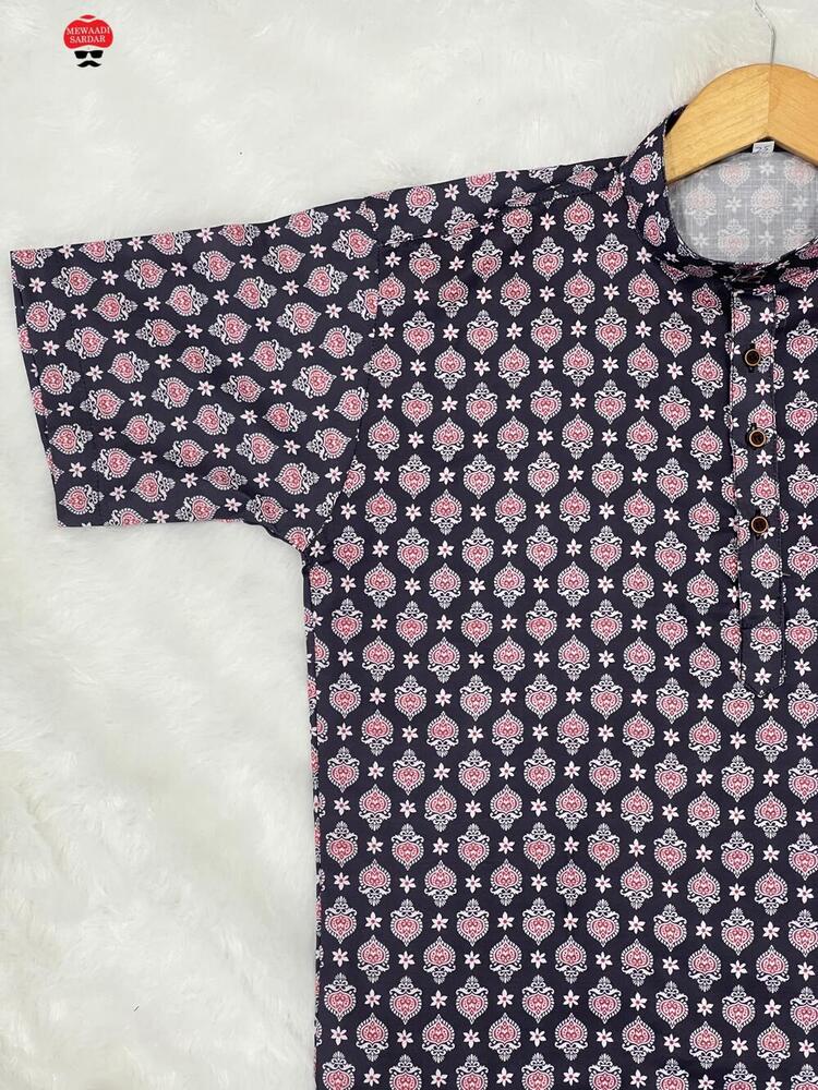 Mans Cotton Short Kurta