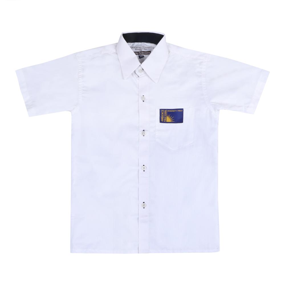 White Half Sleeve Shirt - Age Group: Nursery To 12th