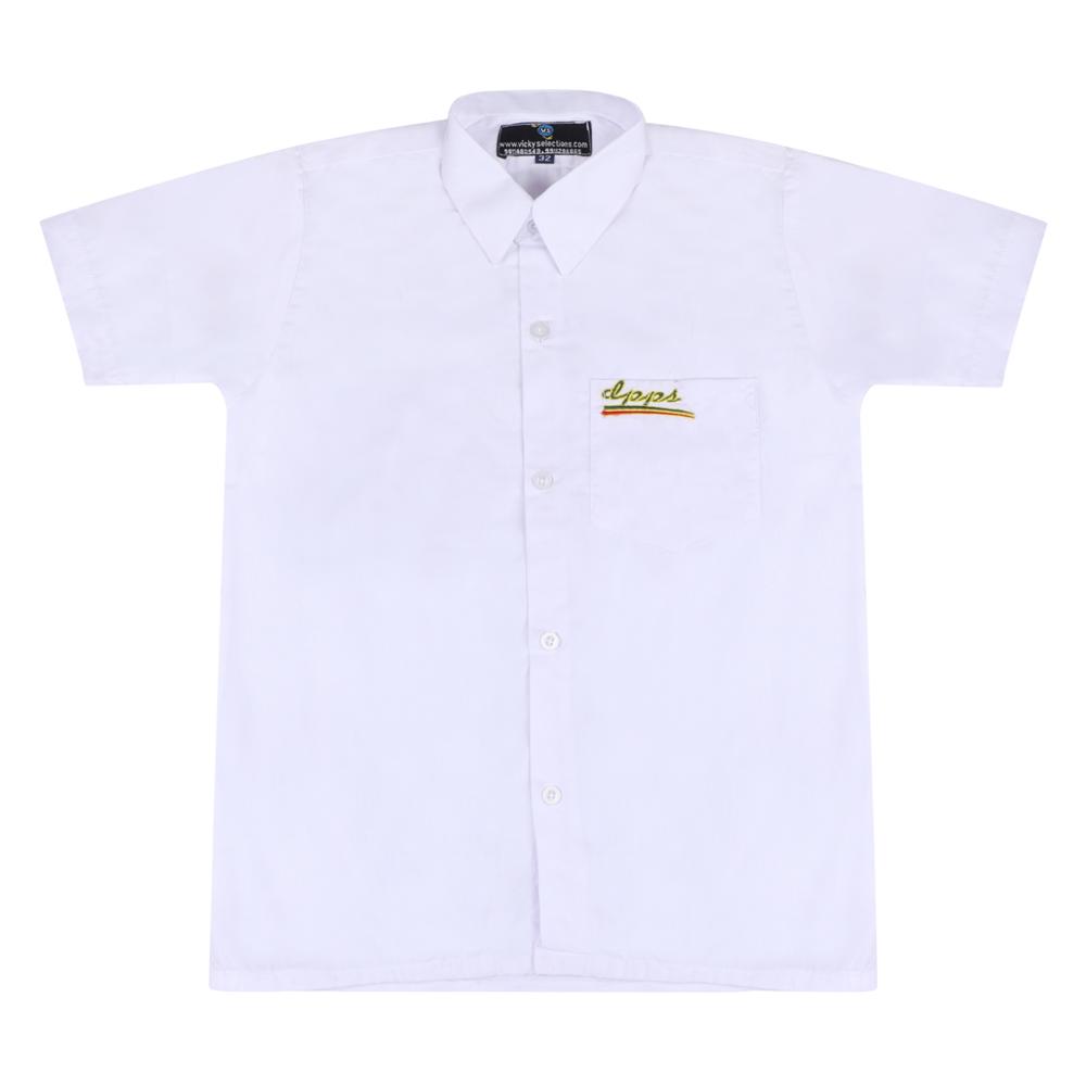 White Half Sleeve Shirt - Age Group: Nursery To 12th