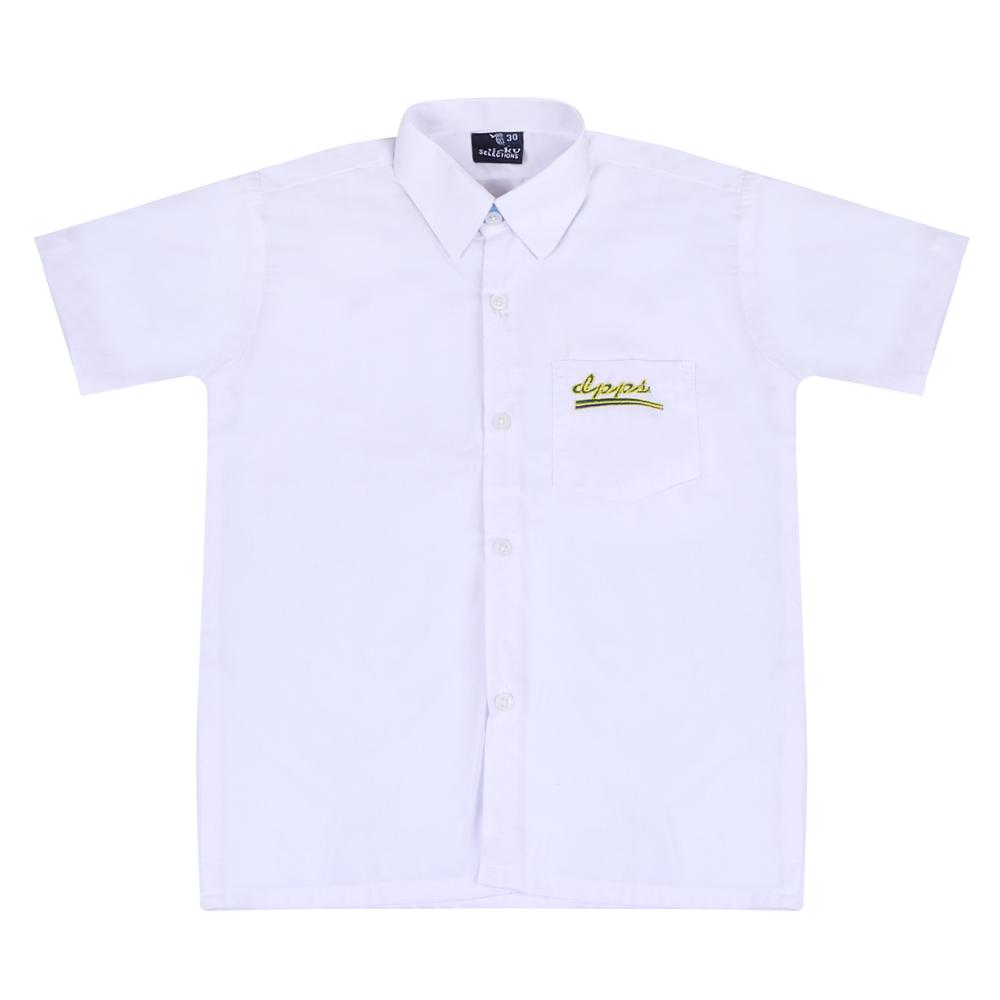 White Half Sleeve Shirt - Age Group: Nursery To 12th