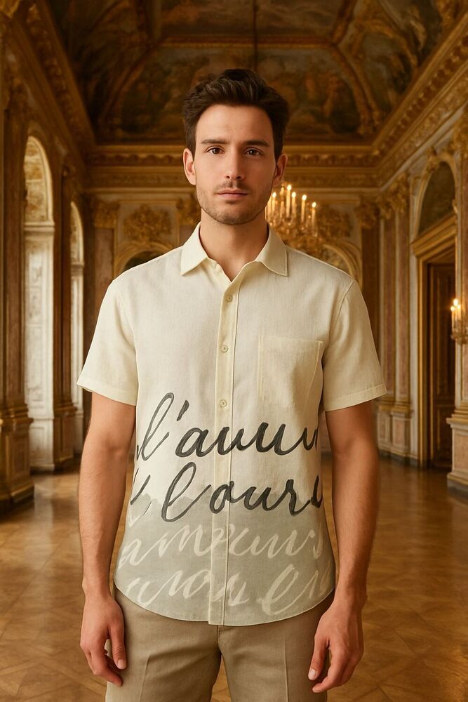 Mens Linan Shirt - Design: Traditional