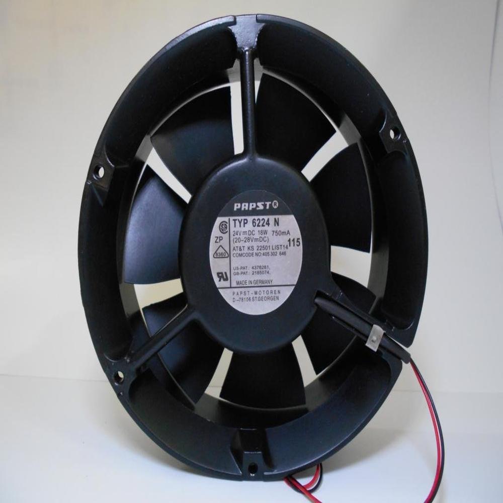 EBM PAPST 6224 N  24V DC 17W 0.71A 12038mm METAL Axial BALL Cooling Fan