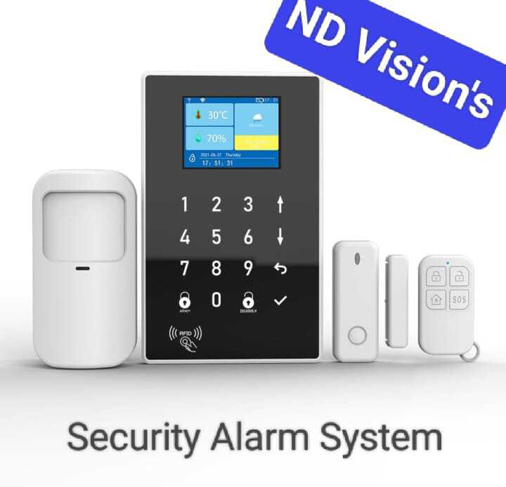 Nd Vision Security Alarm System - Color: White