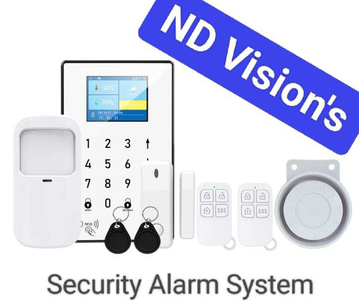 Nd Vision Security Alarm System - Color: White