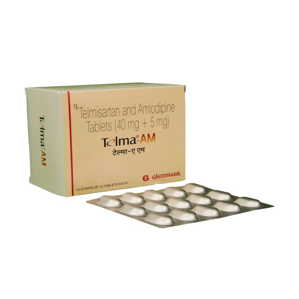 Telma-Am Telmisartan (40Mg) + Amlodipine (5Mg) Tablet - Shelf Life: 12 Months