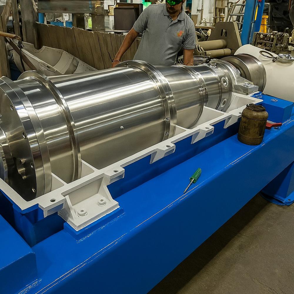 Novel Effluent Hastelloy Continuous Dehydrating Decanter Centrifuge Press