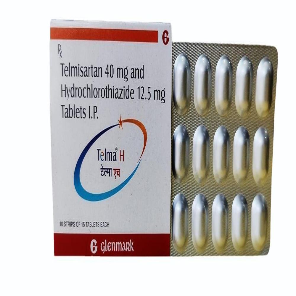 Telma H Telmisartan (40Mg) + Hydrochlorothiazide (12.5Mg) Tablet - Shelf Life: 12 Months