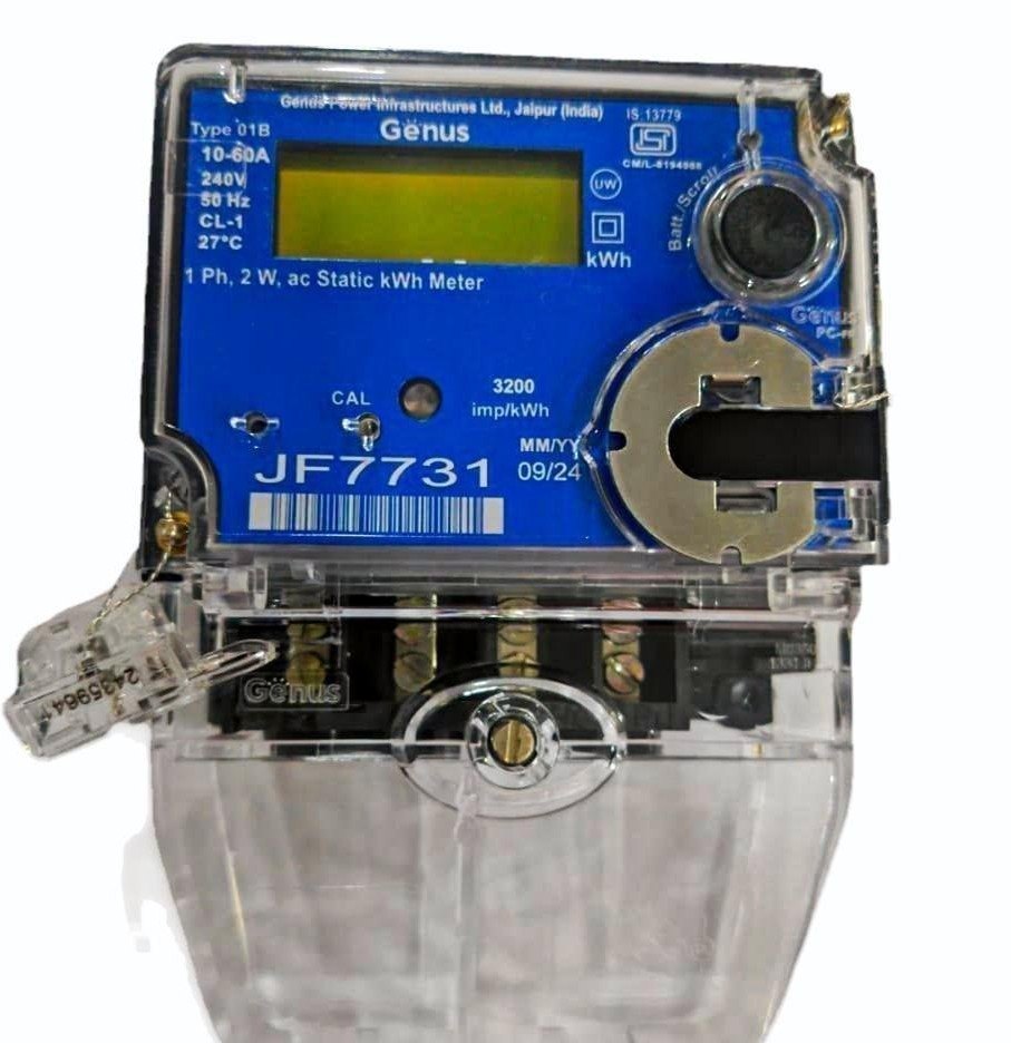Genus Single Phase Energy Meter - Accuracy: 1 %