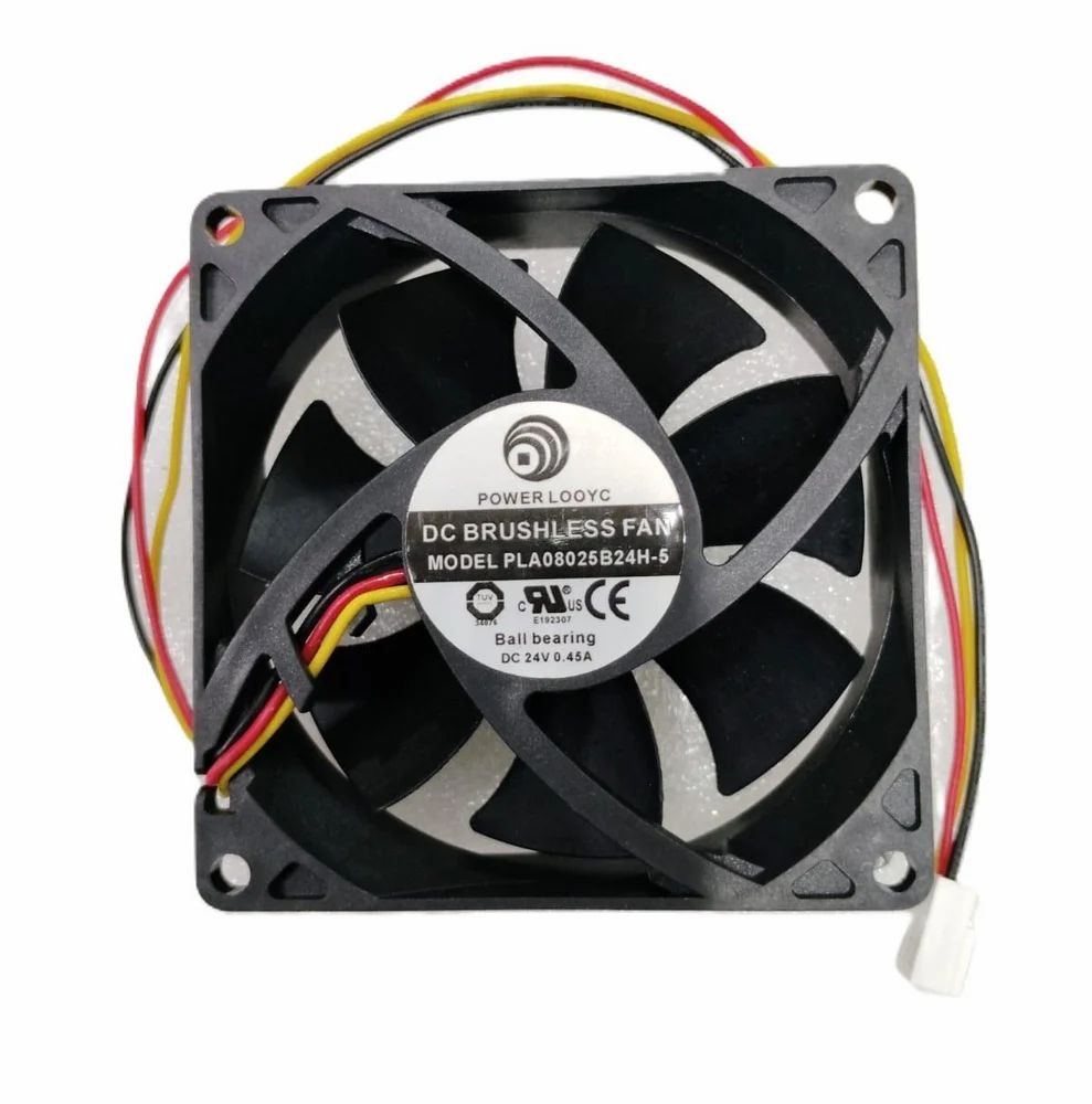POWER LOGIC PLA08025B24H-5 24V DC 0.45A 8025mm BALL Axial Cooling Fan