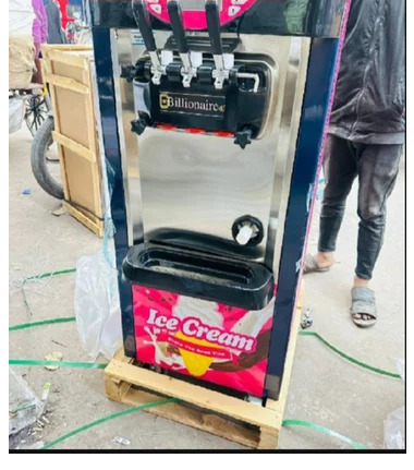 Softy Ice Cream Maker Machine - Color: Silver
