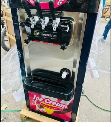 Softy Ice Cream Maker Machine - Color: Silver