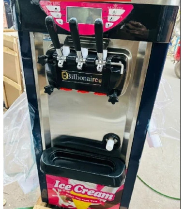Softy Ice Cream Maker Machine - Color: Silver