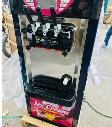 Softy Ice Cream Maker Machine - Color: Silver