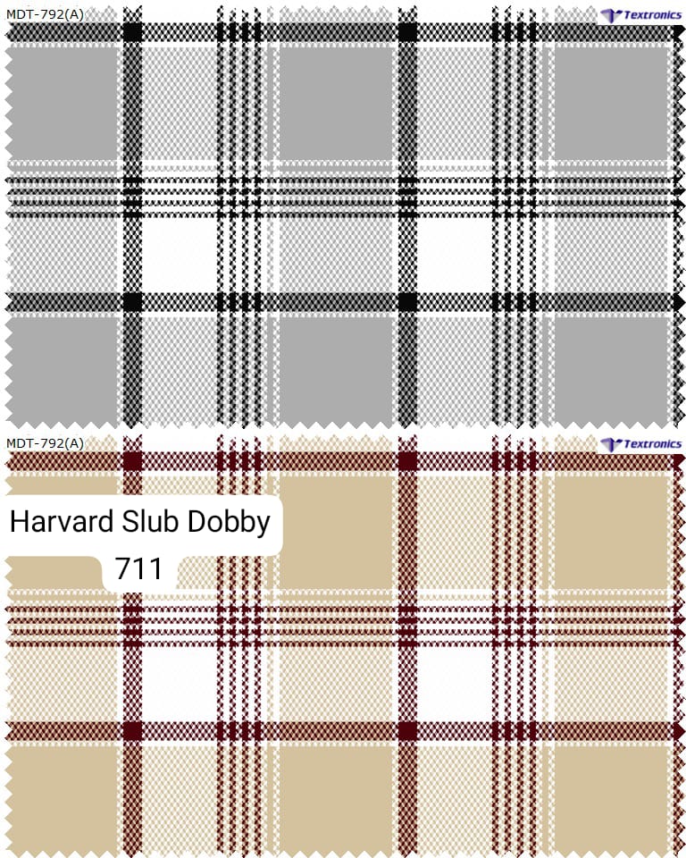 SLUB DOBBY CHECKS FABRIC