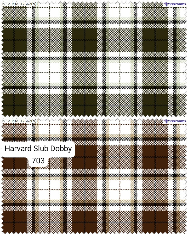 SLUB DOBBY CHECKS FABRIC