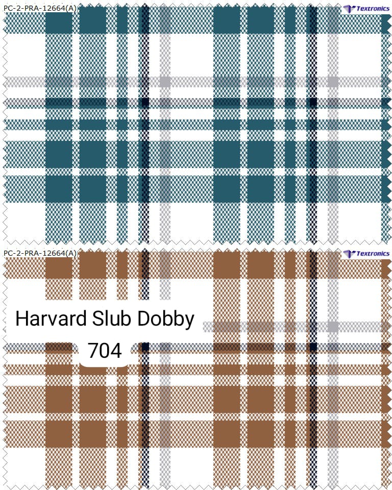 SLUB DOBBY CHECKS FABRIC