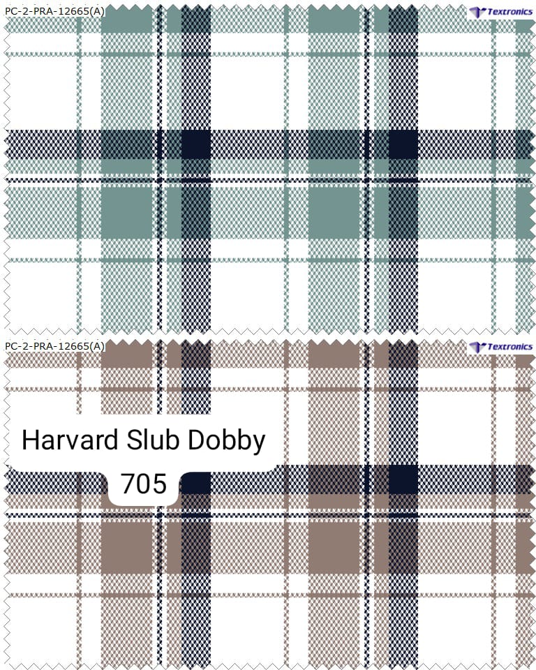 SLUB DOBBY CHECKS FABRIC