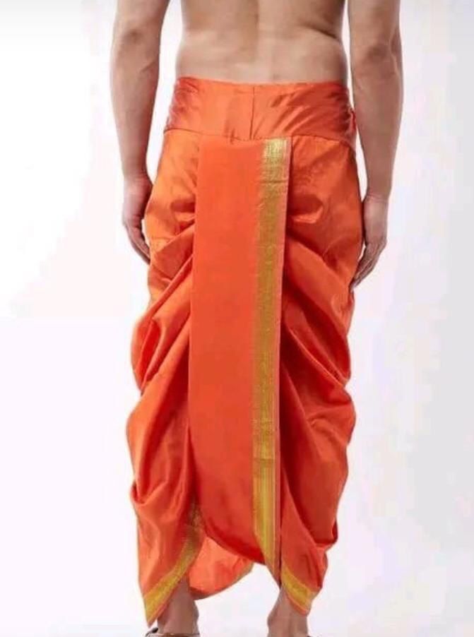 Maharaj Dhoti Pattern - Color: White