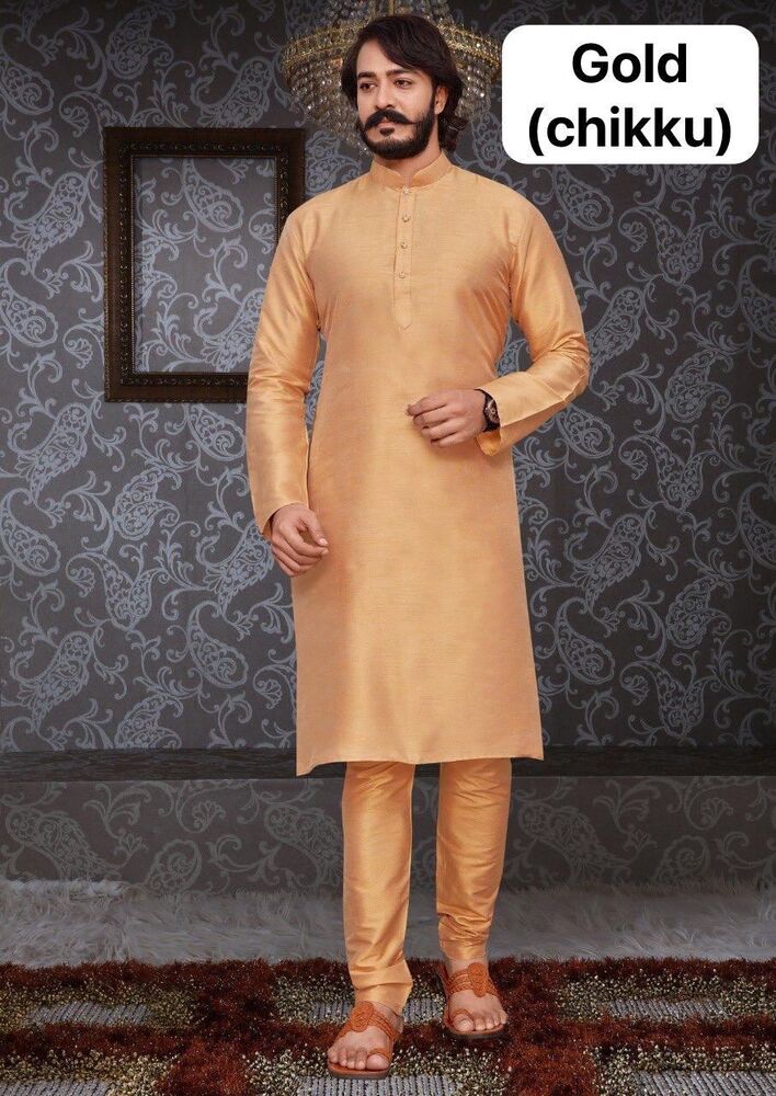Silk Mans Kurta With Payjama