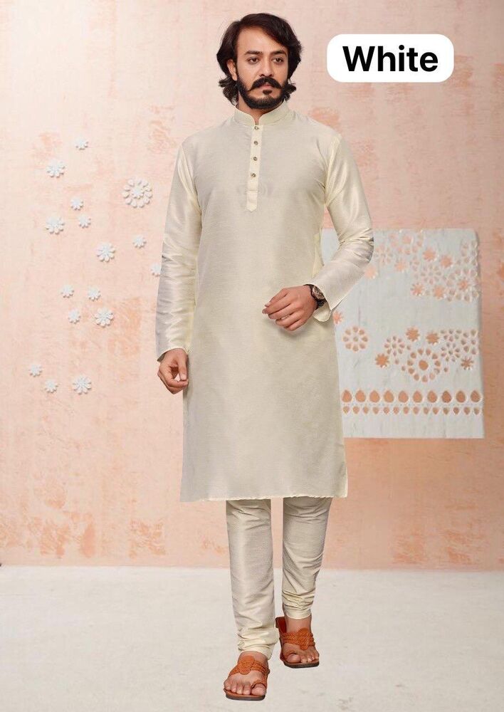 Silk Mans Kurta With Payjama