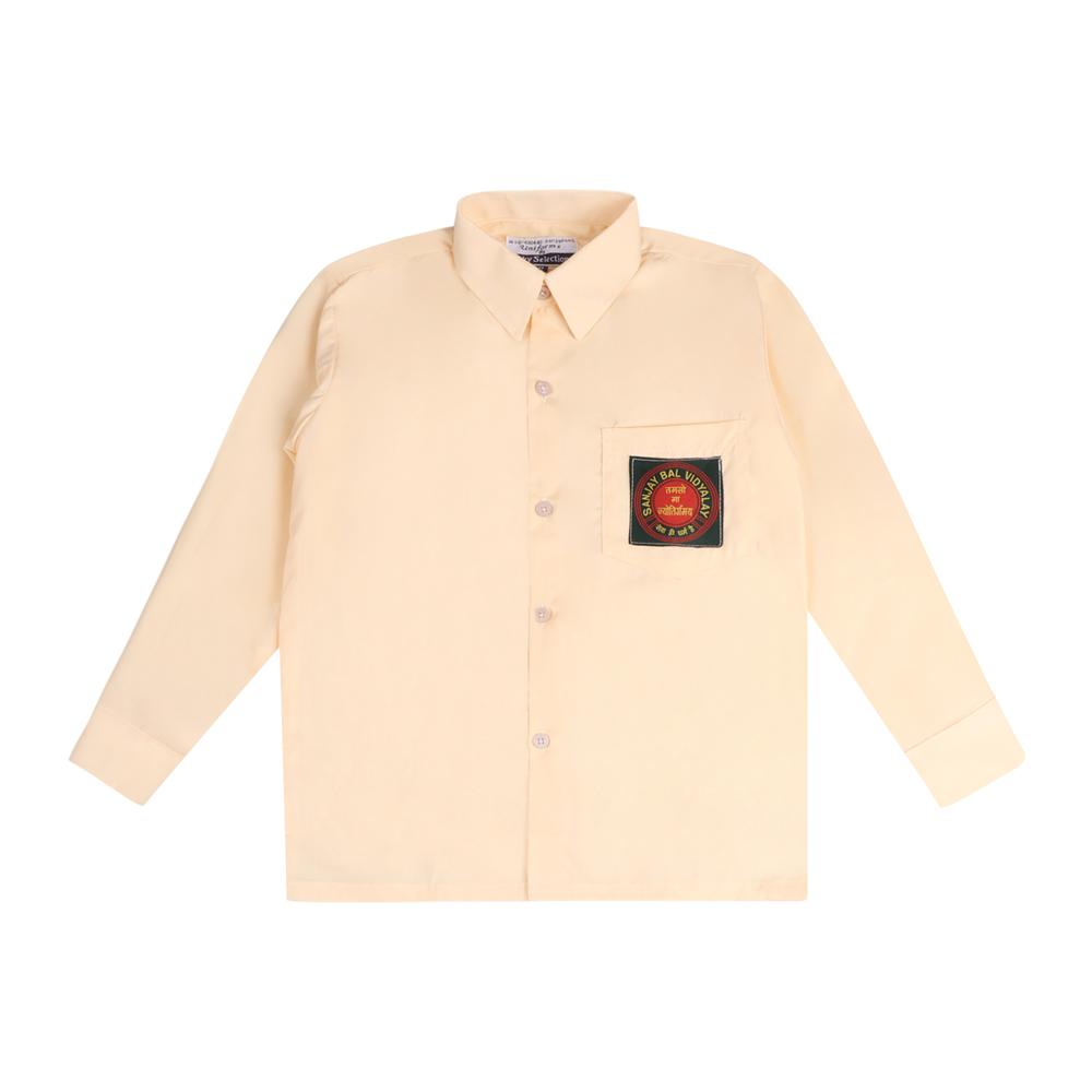 Cream School Shirt - Age Group: Nursery To 12Th