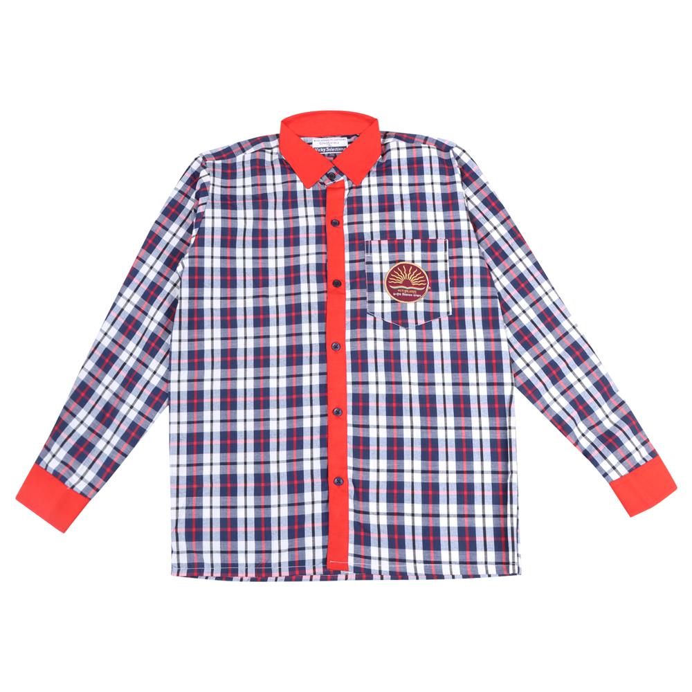 Check Pattern School Shirt - Age Group: Nursery To 12th