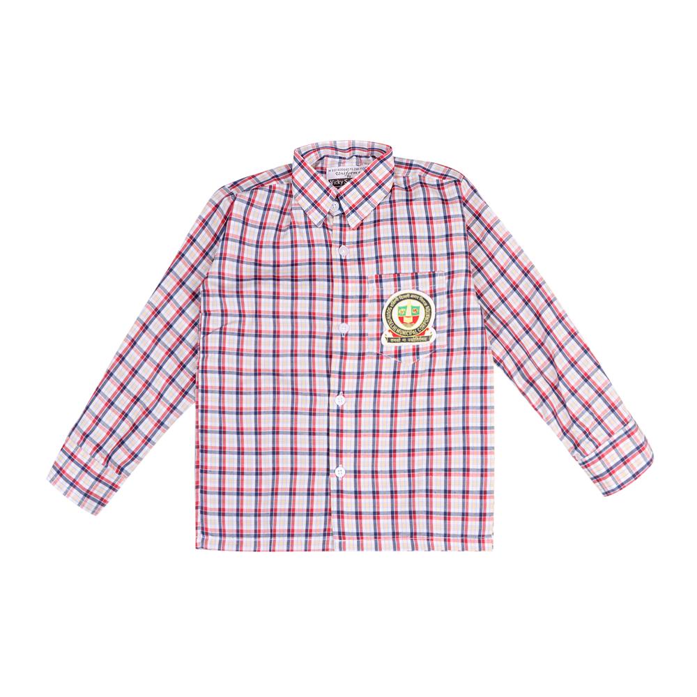 Check Pattern School Shirt - Age Group: Nursery To 12th