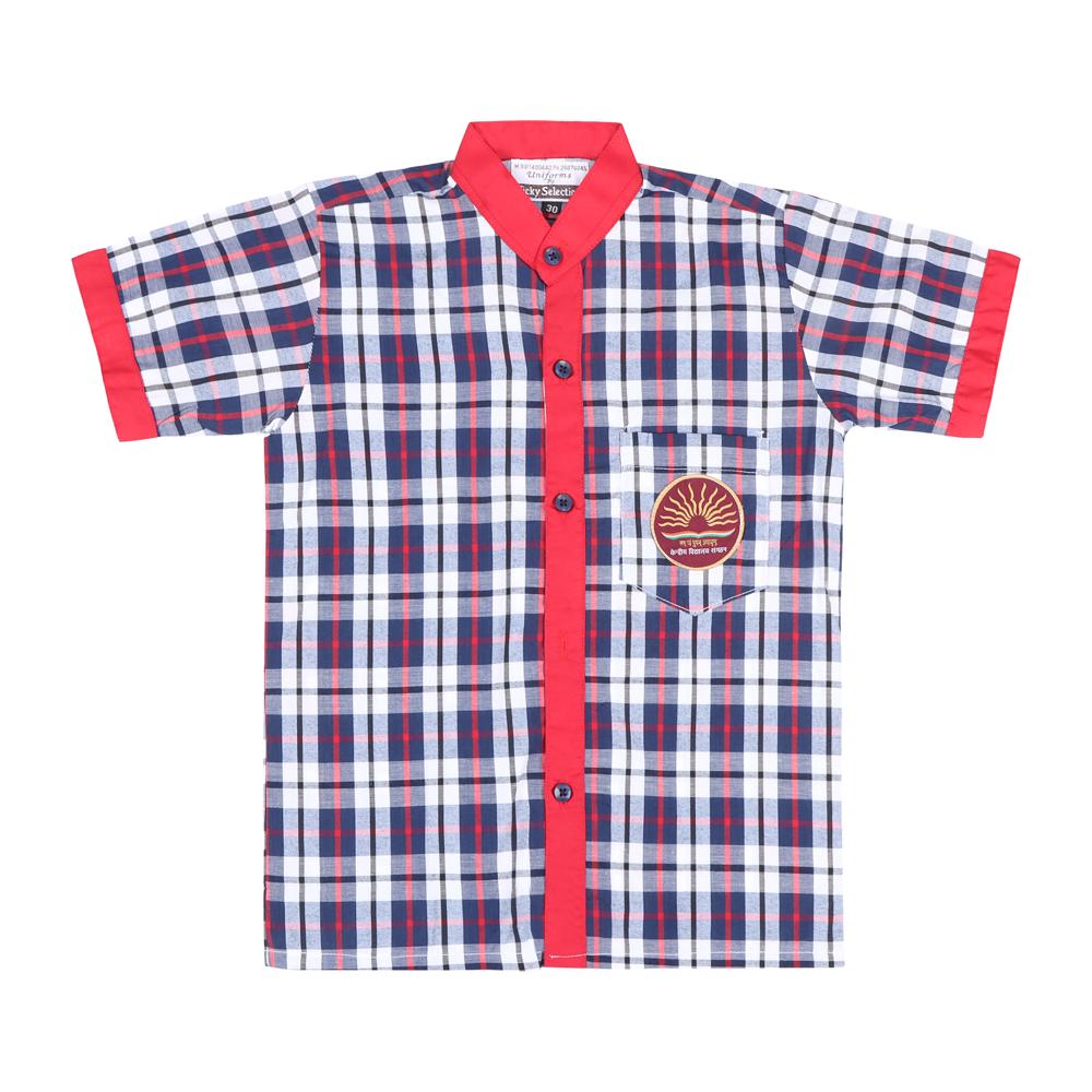 Checked Half Sleeve Shirt - Age Group: Nursery To 12th