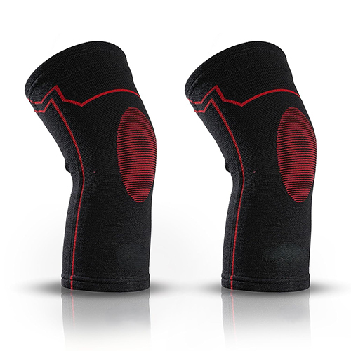 Dr Helix Unisex 3D Knee Cap Red  Adjustable Support for Knee Pain Relief & Injury Prevention