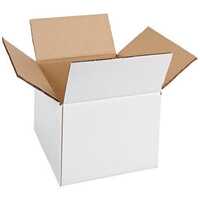 White Duplex Box - Finish: Plain