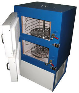 Rotating Flask Burnout Furnace - Color: White And Blue