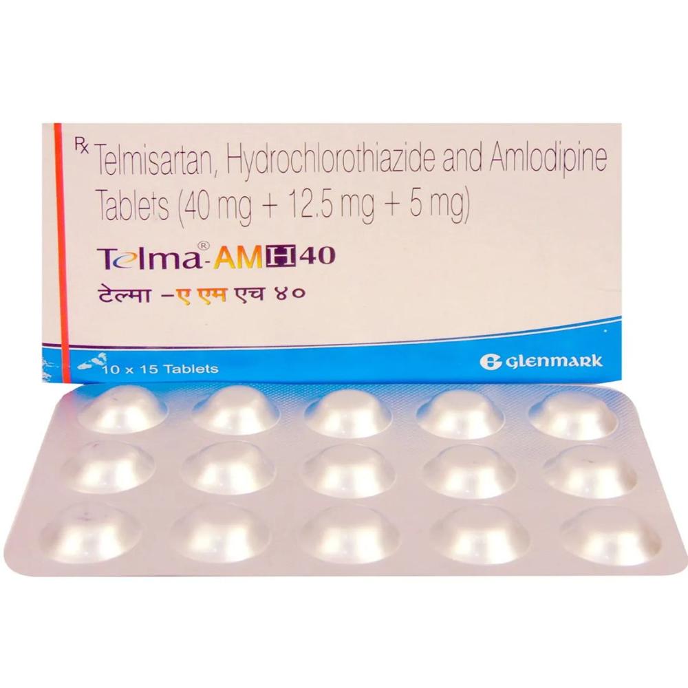Telma-AM H 40 Telmisartan + Amlodipine + Hydrochlorothiazi Tablet
