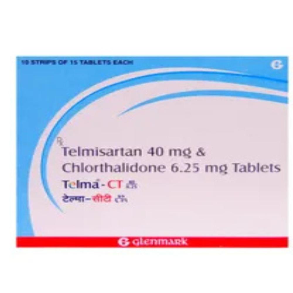 Telma-Ct 40/6.25 Telmisartan (40Mg) + Chlorthalidone (6.25Mg) Tablet - Shelf Life: 12 Months