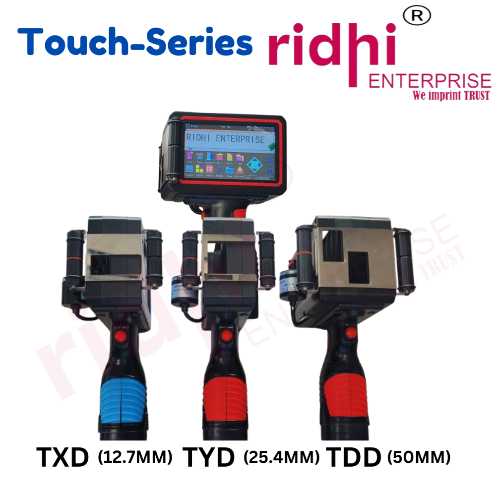 Ridhi Touch Duo 48mm Large Character Industrial Handheld Non-contact Ink Jet Printer - Material: Fiber Body