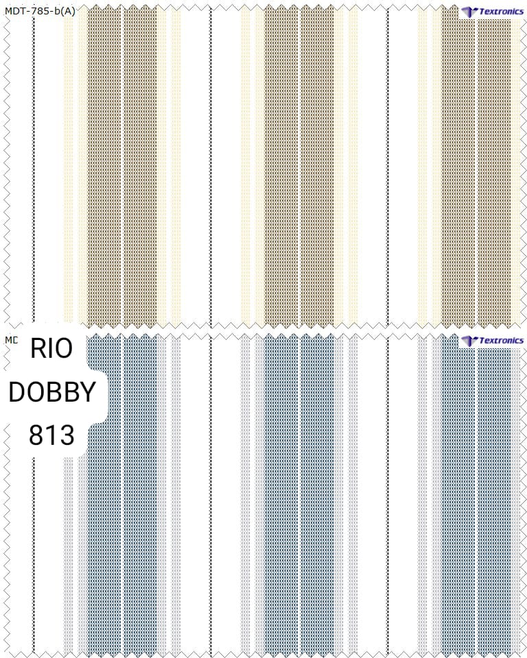 Dobby Yarn Fabric - Color: Multicolour