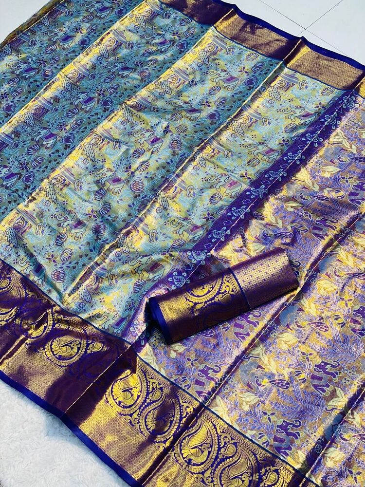 Bridal Silk Saree - Color: Multicolor