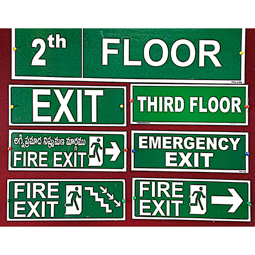 Emergency Exit Sign Board - Application: Commercial