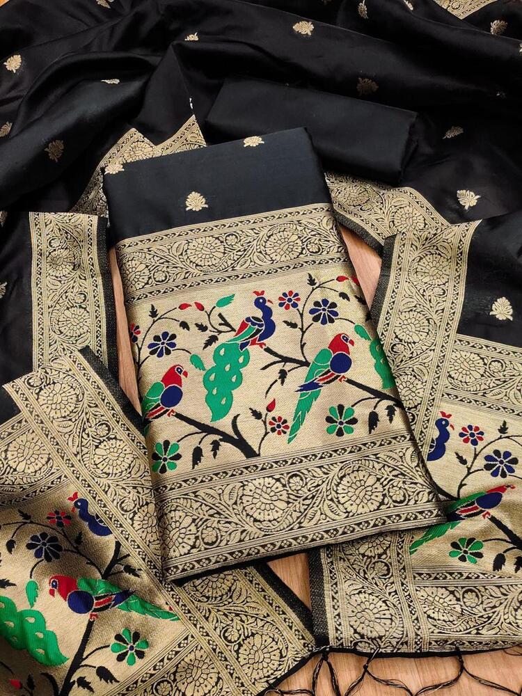 Pure Zari Banarasi Silk Suit