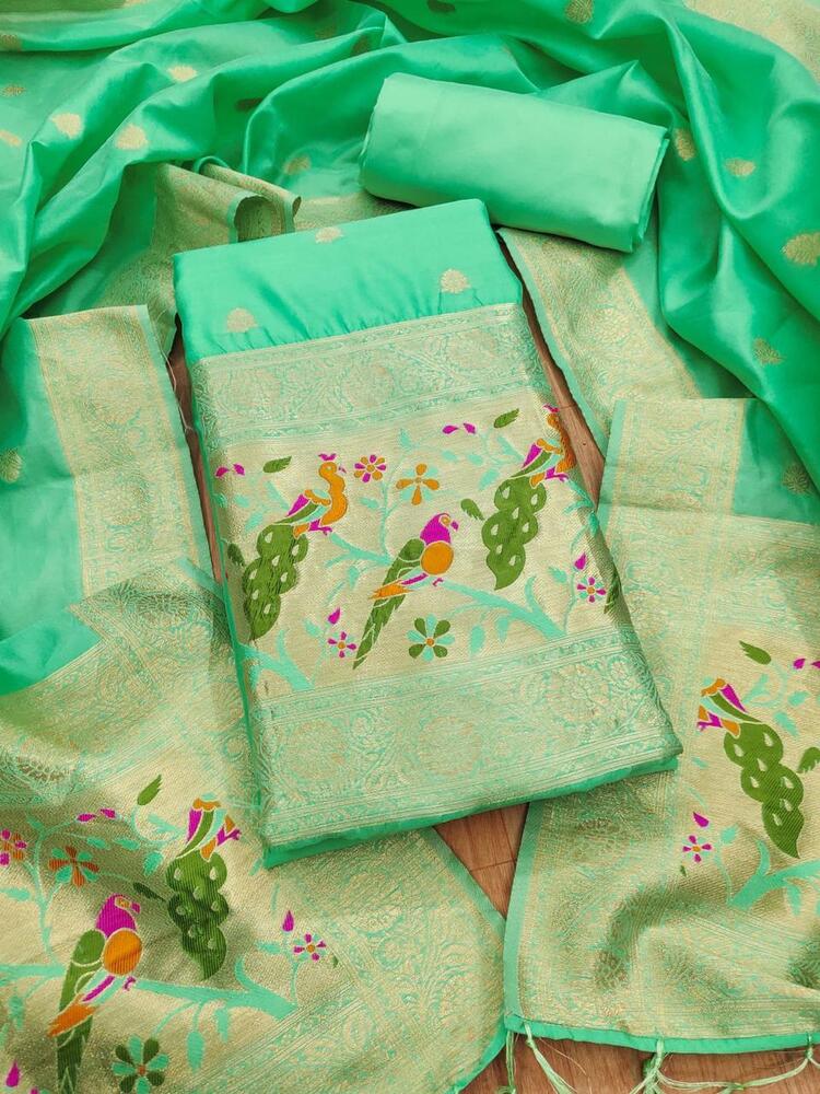 Pure Zari Banarasi Silk Suit