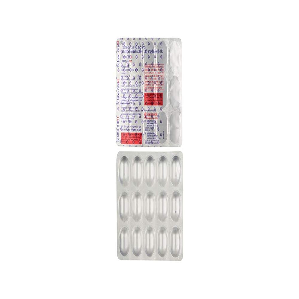 Telma 80-h Telmisartan (80mg) + Hydrochlorothiazide (12.5mg) Tablets - Shelf Life: 12 Months