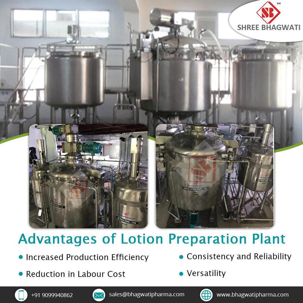 Lotion Manufacturing Plant - 200 Ltr