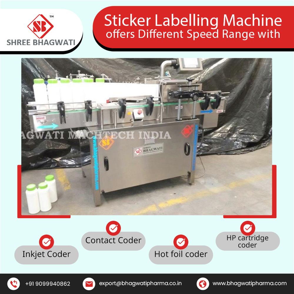 High Speed Sticker Labelling machine