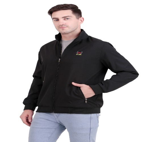 Mens Full Sleeves Jacket - Color: Black