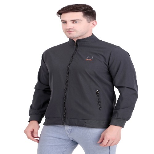 Mens Winter Zipper Jacket - Color: Black