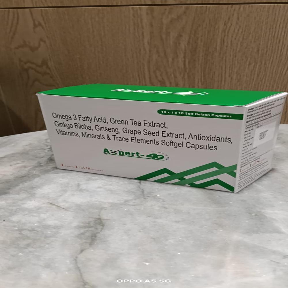 Axpert 4g Multivitamin & Minerals Soft Gel - Soft Gelatin Capsules, Brown Color, Essential Vitamins & Minerals For Enhanced Stamina And Nerve Activity