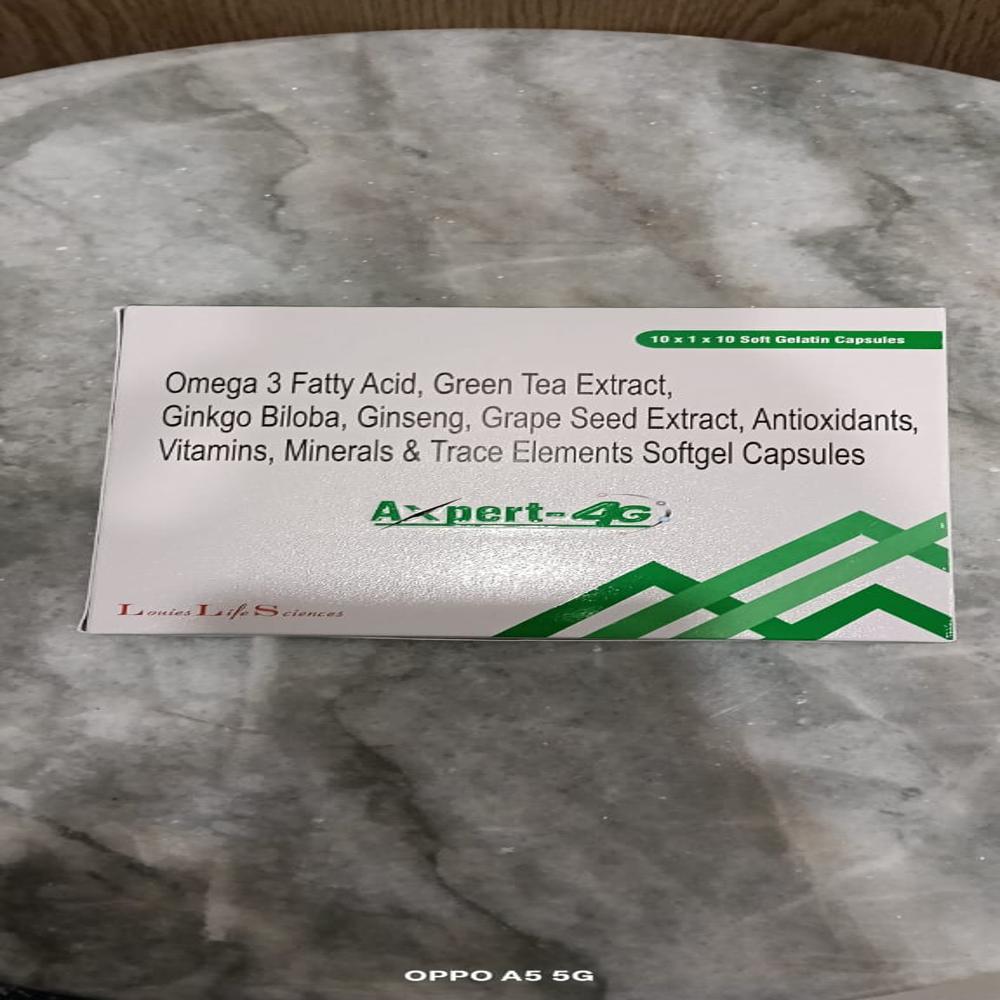 Axpert 4g Multivitamin & Minerals Soft Gel - Soft Gelatin Capsules, Brown Color, Essential Vitamins & Minerals For Enhanced Stamina And Nerve Activity