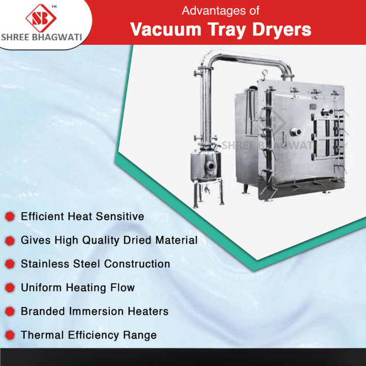 Vacuum Tray Dryer - Stainless Steel, 12 Trays | Efficient Drying for Sensitive Materials under Vacuum Conditions